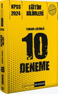 2024 KPSS Eğitim Bilimleri Tamamı Çözümlü 10 Deneme