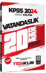 2024 KPSS Genel Kültür Vatandaşlık Tamamı Çözümlü 20 Deneme