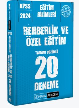 2024 KPSS Eğitim Bilimleri Rehberlik ve Özel Eğitim 20 Deneme