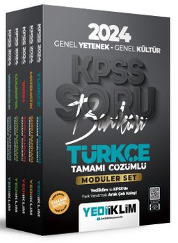 2024 KPSS Genel Yetenek Genel Kültür Modüler Set Soru Bankası