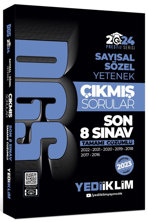 2024 DGS Sayısal Sözel Yetenek Tamamı Çözümlü Son 8 Sınav Çıkmış Sorular