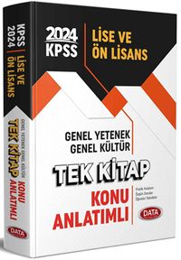 KPSS Lise ve Ön Lisans Genel Yetenek - Genel Kültür Tek Kitap Konu Anlatımlı 