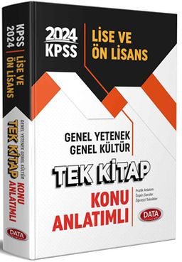 KPSS Lise ve Ön Lisans Genel Yetenek - Genel Kültür Tek Kitap Konu Anlatımlı 
