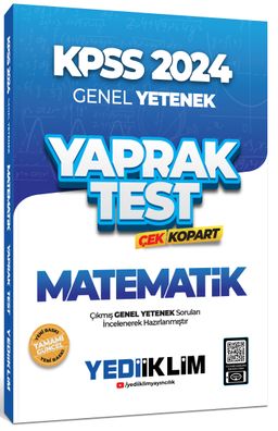 2024 KPSS Genel Yetenek Matematik Çek Kopart Yaprak Test