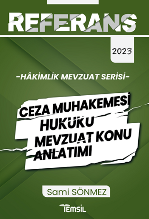 Referans Ceza Muhakemesi Hukuku Mevzuat Konu Anlatımı