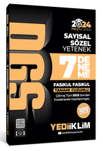 2024 DGS Tamamı Çözümlü 7 Fasikül Deneme