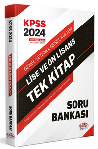 2024 KPSS Lise Ve Ön Lisans Tek Kitap Soru Bankası