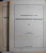 Kütüphanecilikle İlgili Osmanlıca Metinler ve Belgeler / 2 Cilt  (Ürün Kodu:1-C-2)