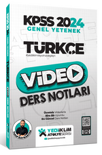 2024 Kpss Atölye Serisi Türkçe Video Ders Notları