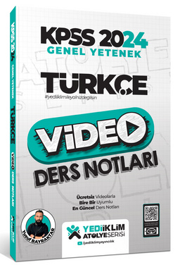 2024 Kpss Atölye Serisi Türkçe Video Ders Notları