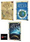 İlköğretim Atlas Seti / Coğrafya,Tarih ve Orta Atlas 3 Kitap Set