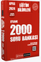 2024 KPSS Eğitim Bilimleri Çözümlü Efsane 2000 Soru Bankası