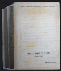 Maliye Teşkilatı Tarihi (1442-1930)- 3 c./6-C-15