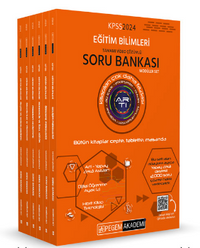 2024 KPSS Eğitim Bilimleri Tamamı Video Çözümlü Soru Bankası Modüler Seti 6 Kitap