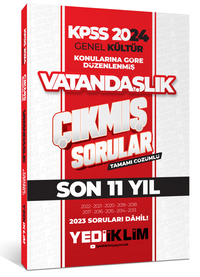 2024 KPSS Genel Kültür Lisans Vatandaşlık Konularına Göre Tamamı Çözümlü Çıkmış Sorular  