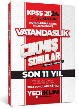2024 KPSS Genel Kültür Lisans Vatandaşlık Konularına Göre Tamamı Çözümlü Çıkmış Sorular  
