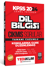 2024 KPSS Dil Bilgisi Konularına Göre Tamamı Çözümlü Çıkmış Sorular 