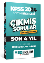 2024 KPSS Eğitim Bilimleri Son 4 Yıl Tamamı Çözümlü Çıkmış Sorular