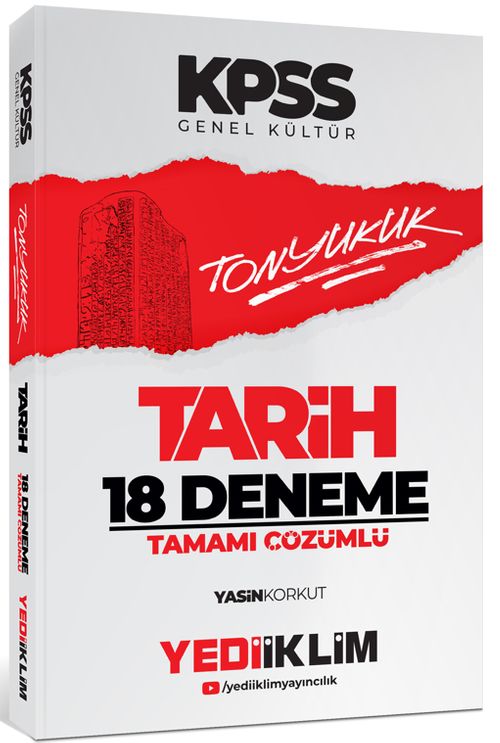 2024 KPSS Tonyukuk Tarih Tamamı Çözümlü 18 Deneme 