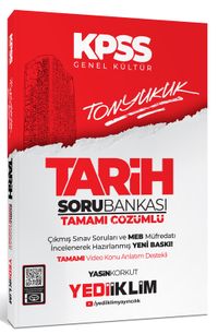2024 KPSS Tonyukuk Tarih Tamamı Çözümlü Soru Bankası 