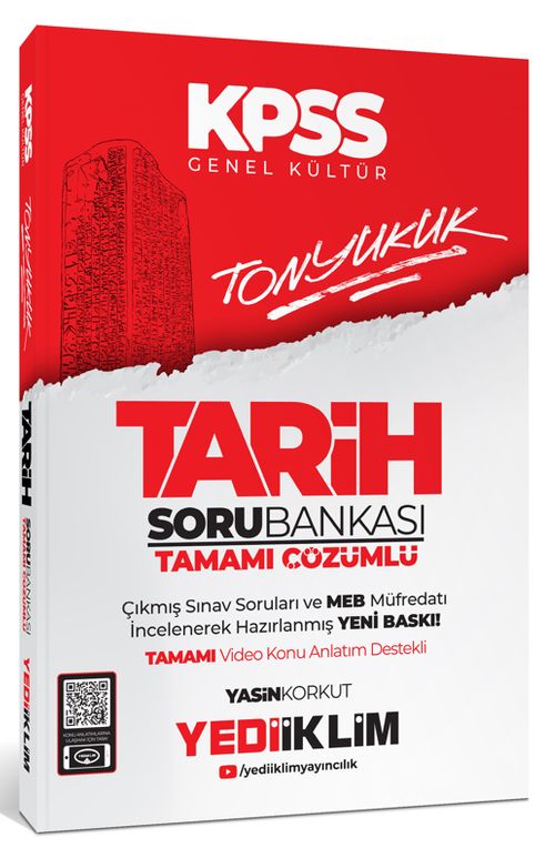 2024 KPSS Tonyukuk Tarih Tamamı Çözümlü Soru Bankası 