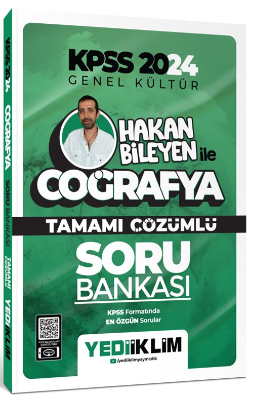 2024 KPSS Hakan Bileyen ile Coğrafya Tamamı Çözümlü Soru Bankası 