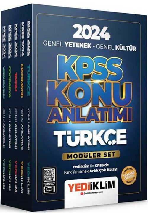 2024 KPSS Genel Yetenek Genel Kültür Konu Anlatımlı Modüler Set