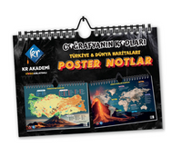 Coğrafyanın Kodları Türkiye ve Dünya Duvar Haritaları Poster Notlar