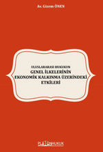 Uluslararası Hukukun Genel İlkelerinin Ekonomik Kalkınma Üzerindeki Etkileri