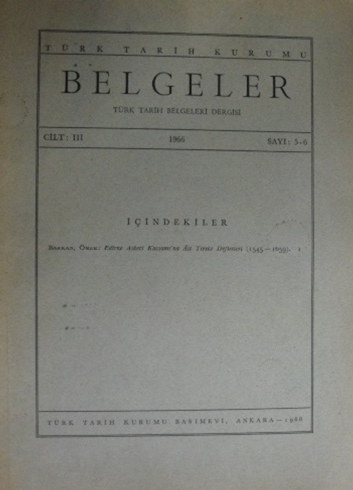 Edirne Askeri Kassamı'na Ait Tereke Defterleri (1545-1659) / 23-B-12