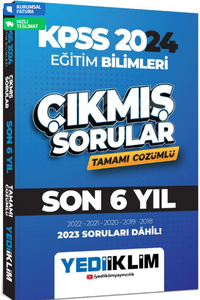 2024 KPSS Eğitim Bilimleri Son 6 Yıl Tamamı Çözümlü Çıkmış Sorular
