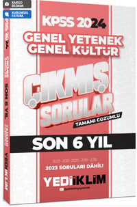 2024 KPSS Lisans Genel Yetenek Genel Kültür Son 6 Yıl Tamamı Çözümlü Çıkmış Sorular