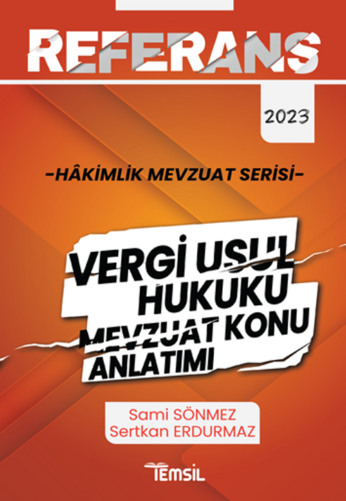 Referans Vergi Usul Hukuku  Mevzuat Konu Anlatımı