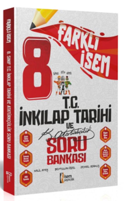 2024 Farklı İsem 8. Sınıf T. C. İnkılap Tarihi ve Atatürkçülük Soru Bankası
