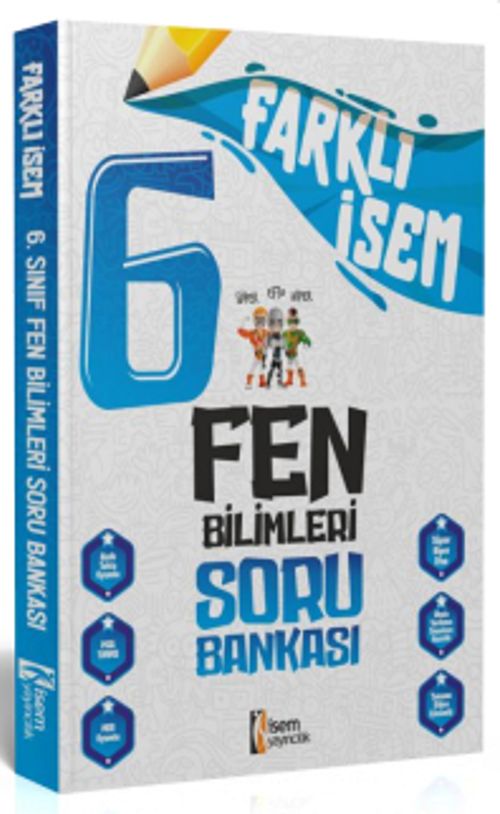2024 Farklı İsem 6. Sınıf Fen Bilimleri Soru Bankası