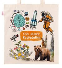 Askılı Bez Çanta - Yeni Ufukları Keşfedelim