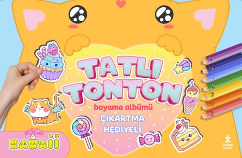 Kawaıı Tatlı Tonton Çıkartma Hediyeli Boyama Albümü