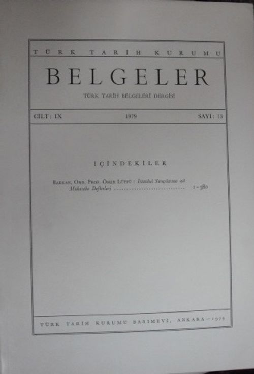 İstanbul Saraylarına Ait Muhasebe Defterleri / 23-D-13