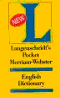 Langenscheidt Pocket Merriam-Webster Dictionary The World Famous English Dictionary