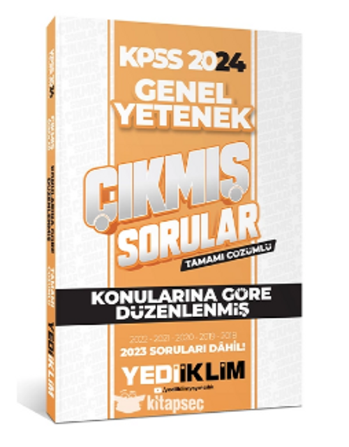 2024 KPSS Lisans Genel Yetenek Konularına Göre Tamamı Çözümlü Çıkmış Sorular 