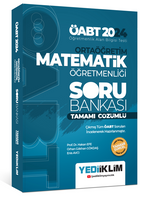 2024 ÖABT Ortaöğretim Matematik Öğretmenliği Tamamı Çözümlü Soru Bankası