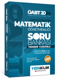 2024 ÖABT Ortaöğretim Matematik Öğretmenliği Tamamı Çözümlü Soru Bankası