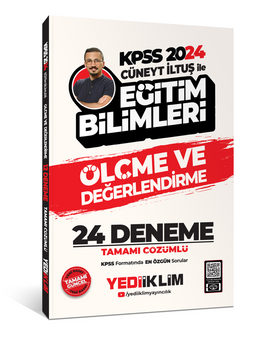 2024 KPSS Cüneyt İLTUŞ ile Eğitim Bilimleri Ölçme ve Değerlendirme Tamamı Çözümlü 24 Deneme 