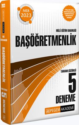 2023 Milli Eğitim Bakanlığı Başöğretmenlik 5 Deneme
