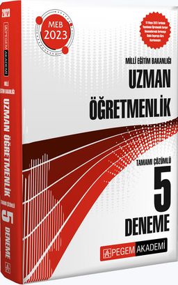 2023 Milli Eğitim Bakanlığı Uzman Öğretmenlik 5 Deneme