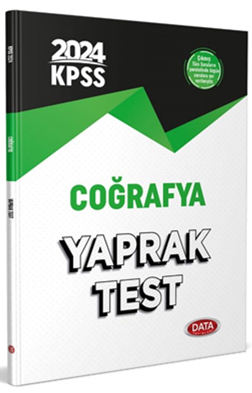 2024 KPSS Coğrafya Yaprak Test 
