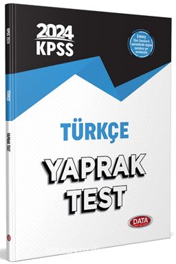 2024 KPSS Türkçe Yaprak Test 