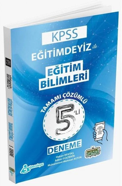 KPSS Eğitim Bilimleri Eğitimdeyiz ile 5'li Deneme Tamamı Çözümlü 