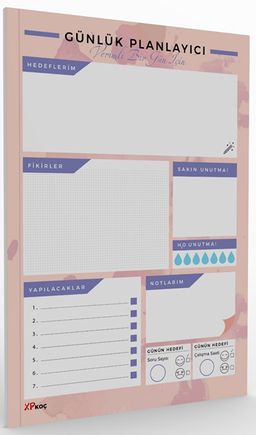 Günlük Planlayıcı Çek Kopar- Evde, Okulda, İşte