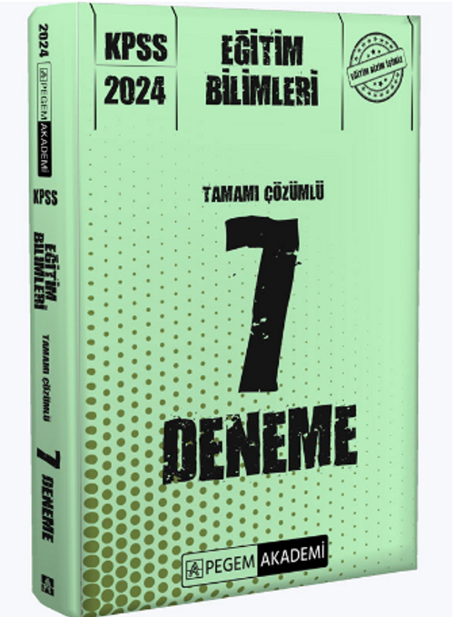 2024 KPSS Eğitim Bilimleri Tamamı Çözümlü 7 Deneme